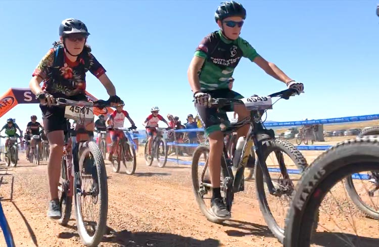 Lukas racing in Vernal, 2019