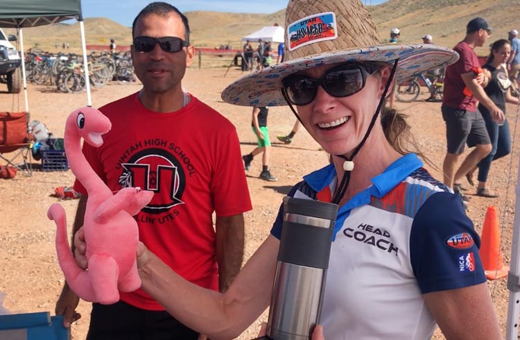 Traci gets a dinosaur